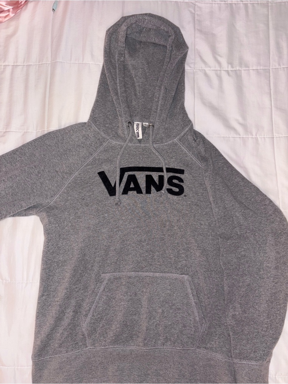 Vans Men’s Gray Hoodie with Black Logo